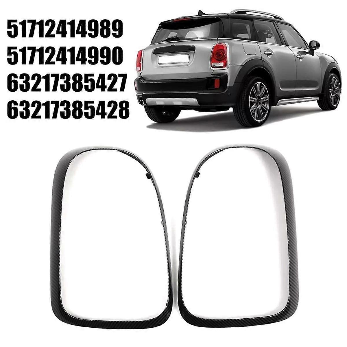 Car Taillight Frame Trim Carbon Pattern 51712414989 51712414990 for Countryman F60 2015-2019