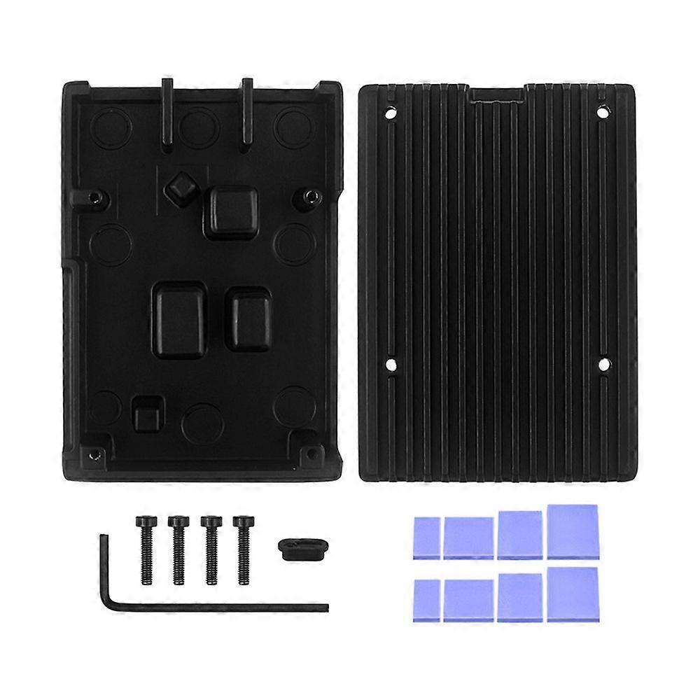 Aluminum Motherboard Heatsink Case for Raspberry Pi 5 Heavy Duty Anti-corrosion Metal Mainboard Passive Cooling Shell Casing Box