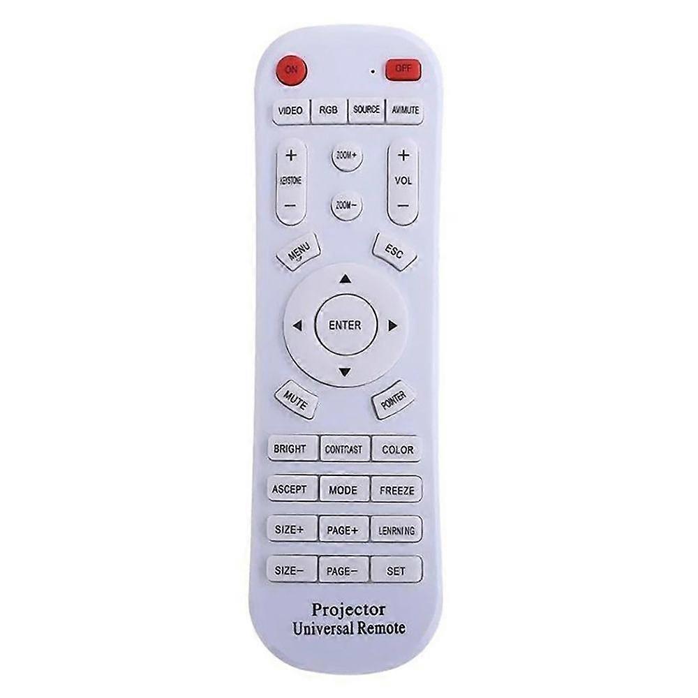 Universal Projector Remote Control White 10M Distance ABS Material Projector Clicker for Home Office Projectors