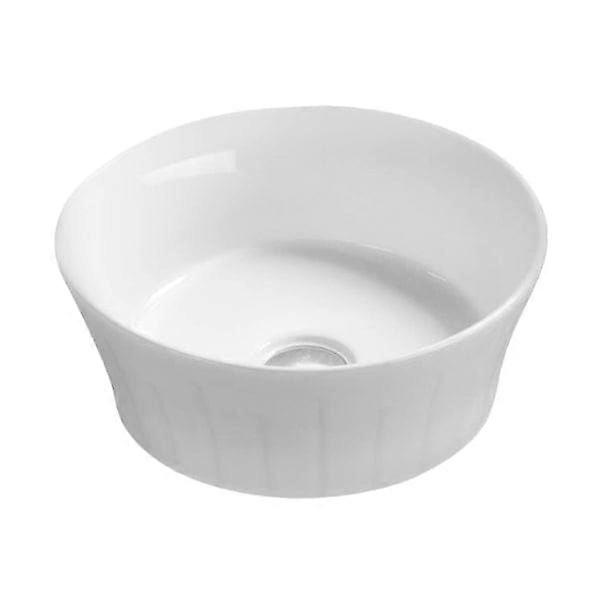 Nuie 360mm Sit-on Countertop Basin - No Th - White