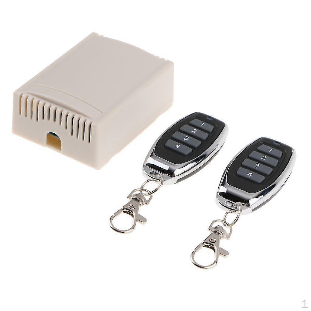 Wireless Remote Control Switch DC 12V 4CH Channel Relay Receiver And 4 Button For Garage Door