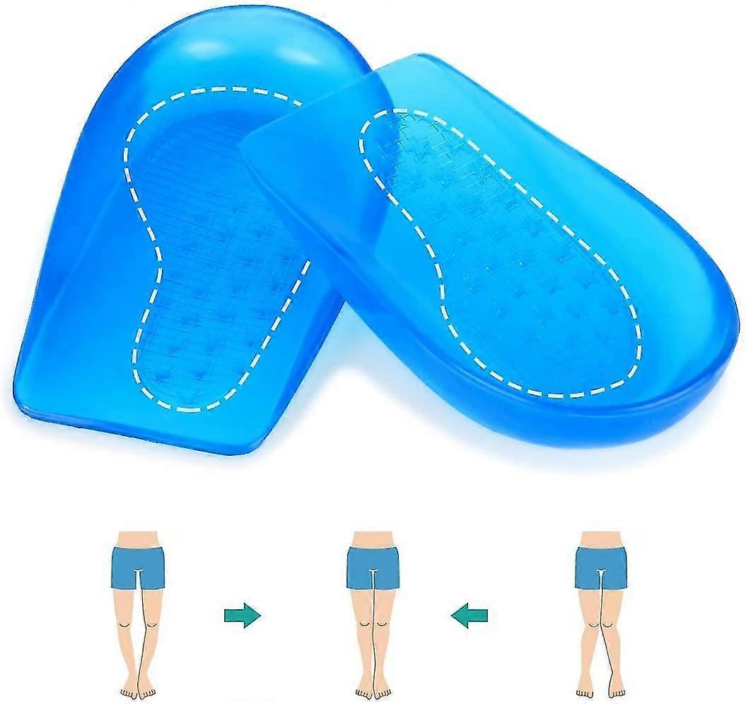 O/x Type Leg Orthopedic Insoles, Heel Pads Heel Support For O/x Type Leg, Heel Gel Pads Orthopedic Inserts For Supination And Pronation, For Men And W