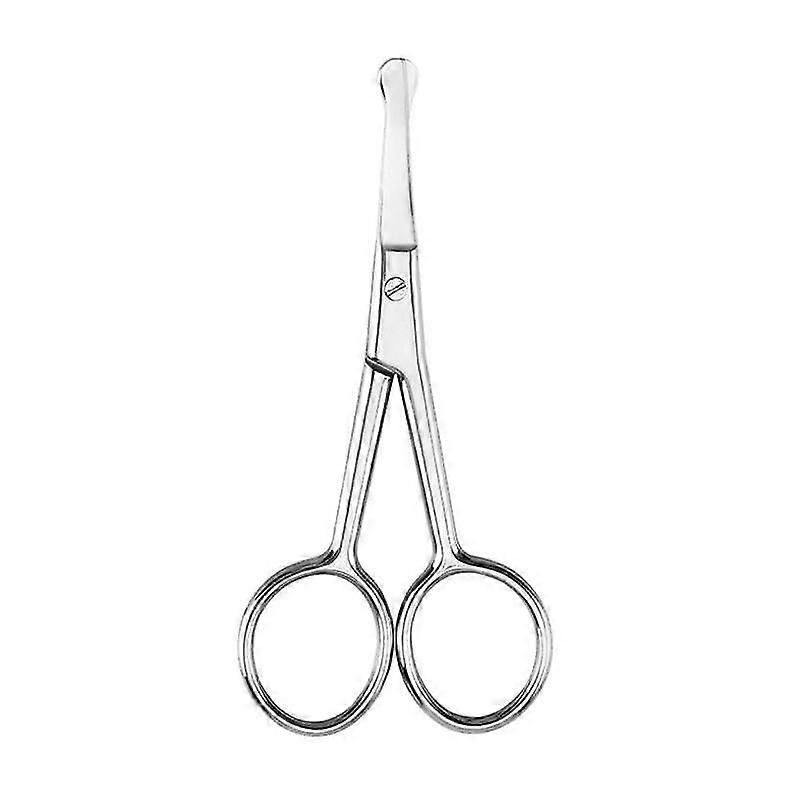 Rounded Tip Scissors | Multipurpose - Best For Nose Eyebrows Ear Beard Mustache 3pcs