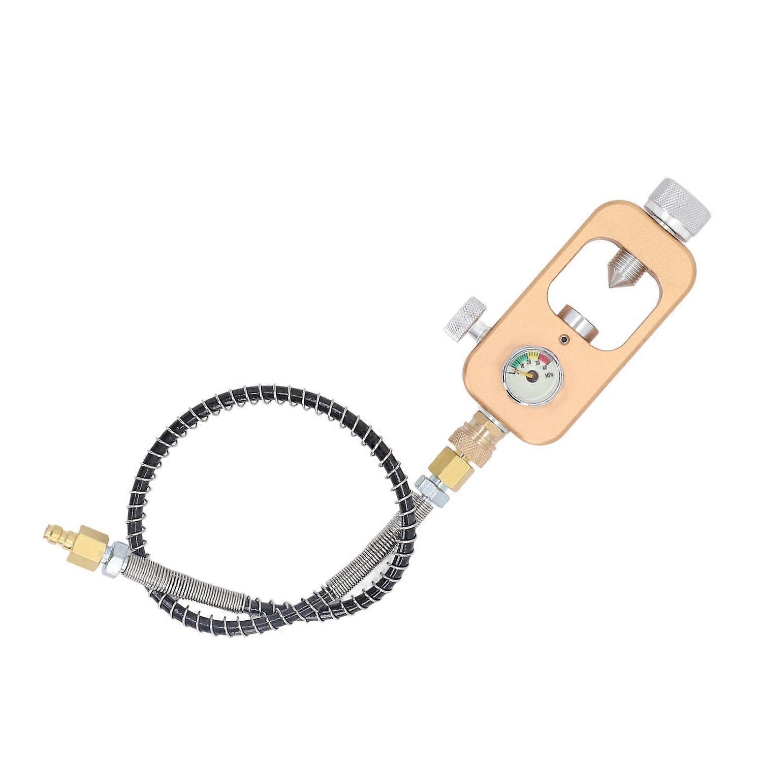 HPA FüLlstation Ladeadapter, 4500 Psi 300Bar G5/8 HPA Hochdruck Luft Scuba Din Tankstelle Adapter Ladeventil, für die PCP-LuftnachfüLlung Auf