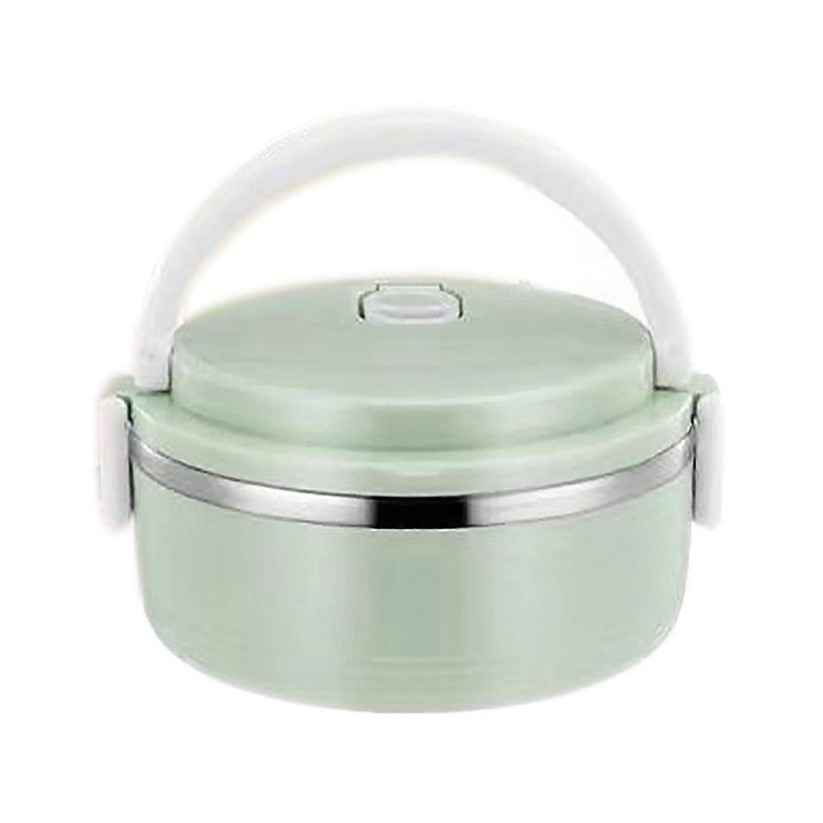 お弁当箱1層ステンレス鋼丸型食品収納ボックス子供用