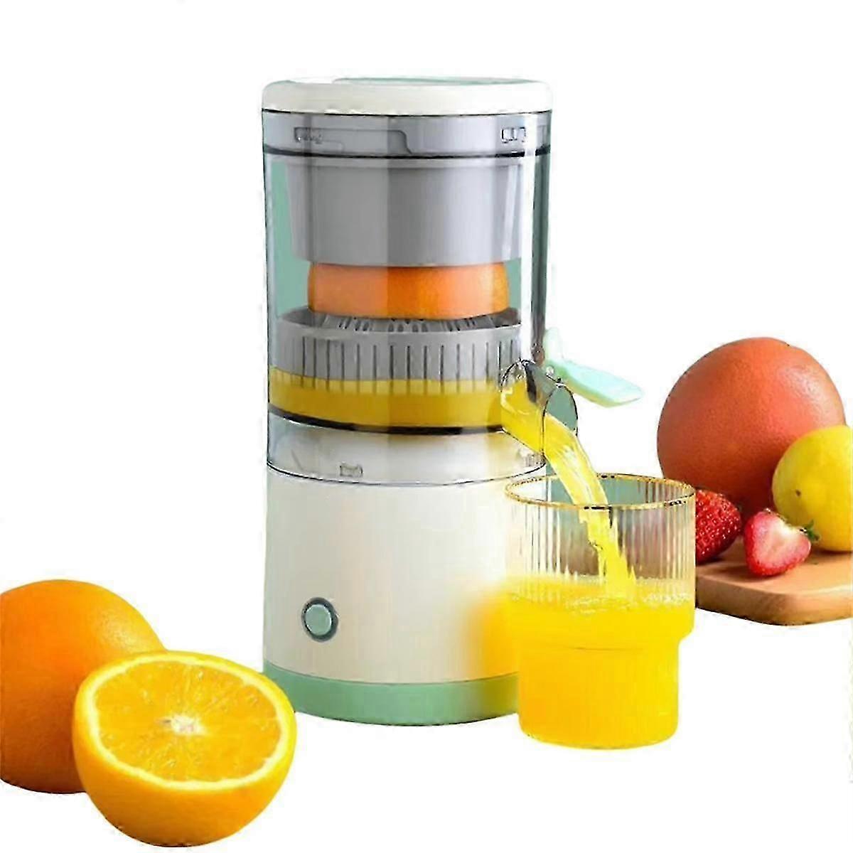 USB Rechargeable Electric Juicer- Portable Citrus Orange Lemon Squeezer with Juice Separator Kitche