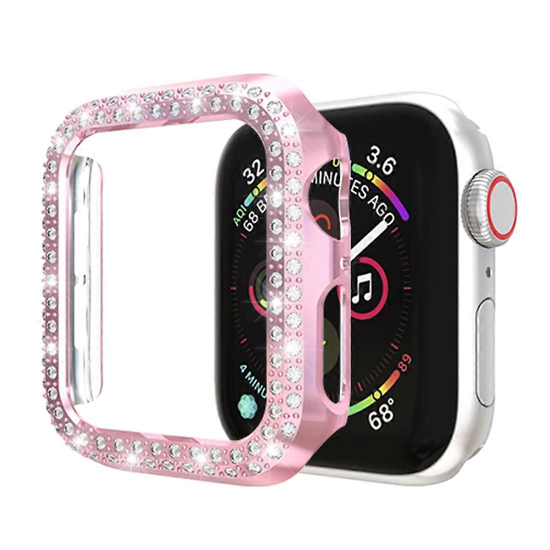 For Apple Watch Series 5 & 4 40mm Double Row Diamonds PC Protective Case