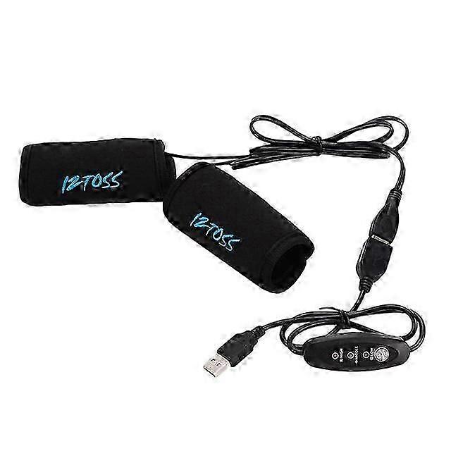 1 Pair Motorcycle Usb Heated Grips Handlebars With Temperature Control Switches Handlebar Warmer Removable Grips