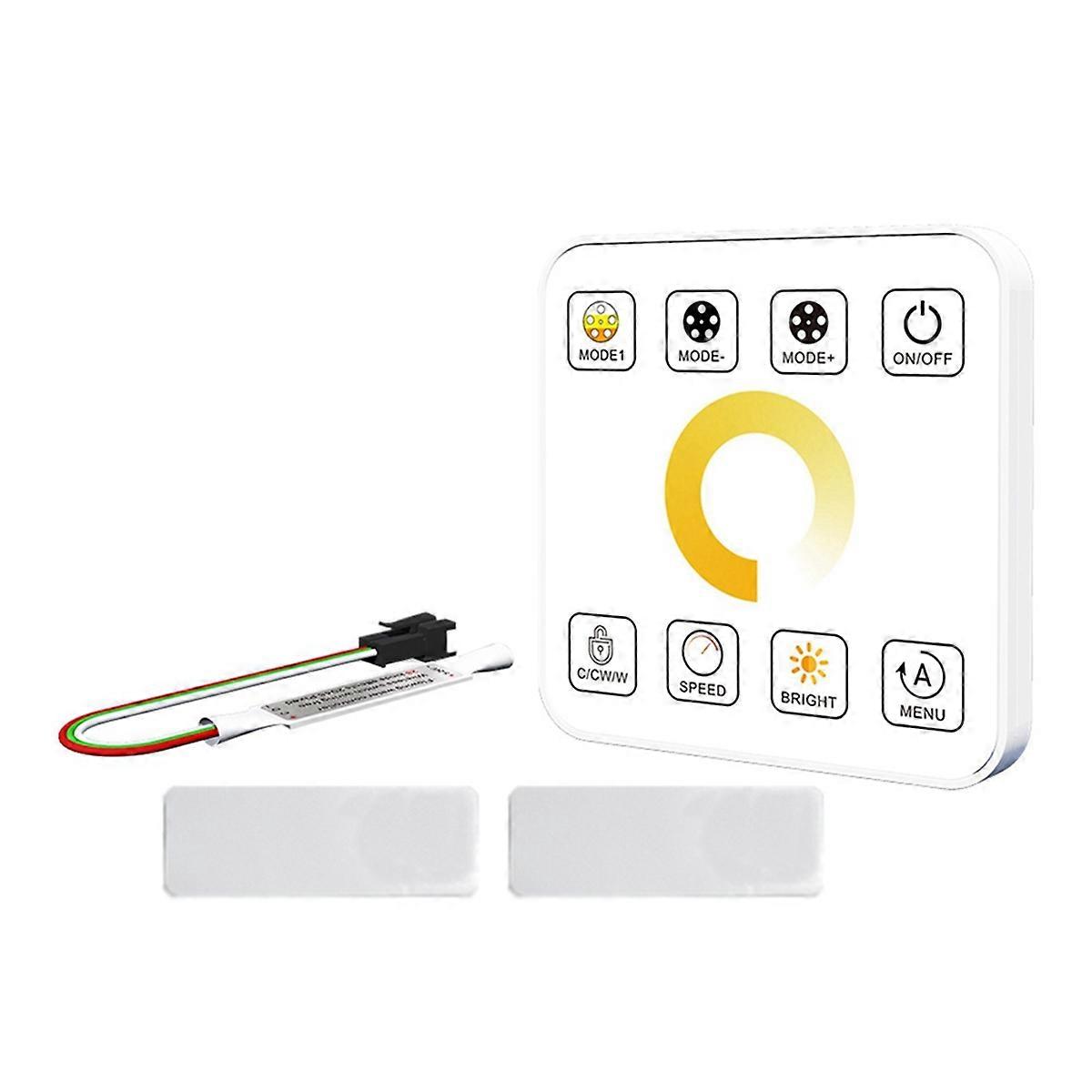 LED Strip Light Controller with 8Key Touch Panel RF Wireless Controller Reflux Pixel Control for Ho