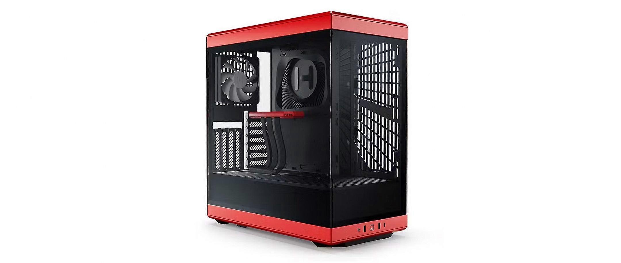 Hyte Y40 Mid Tower Pc Case - Black Cherry