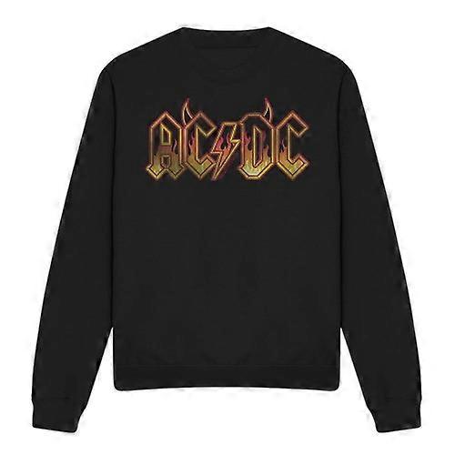 AC/DC Unisex Adult Fire Logo Sweatshirt