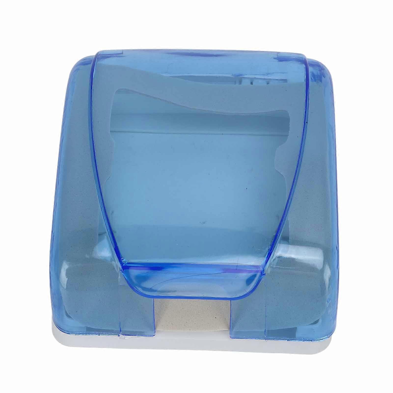 Universal 86 Type Socket Waterproof Box Transparent Wall Switch Protection Box for Bathroom Blue