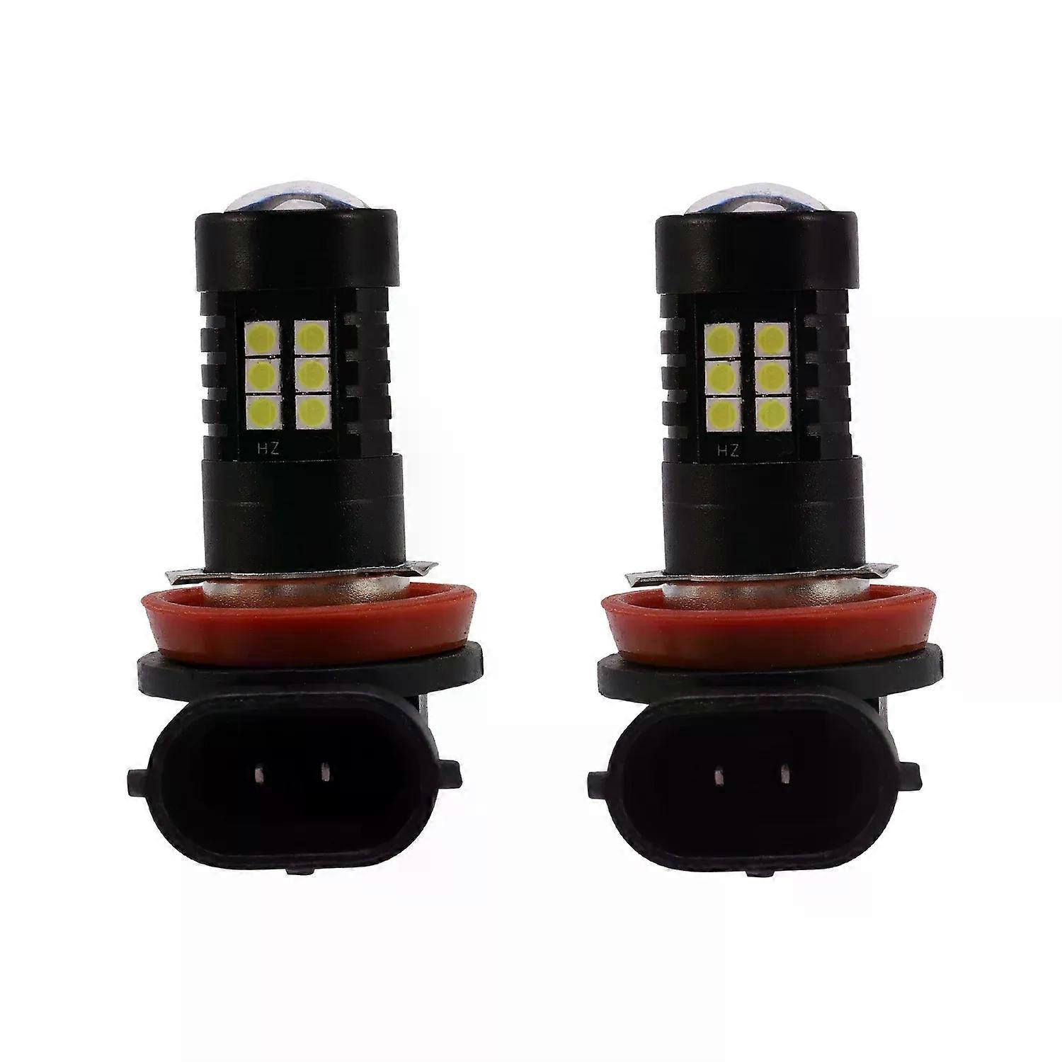 2x Canbus H8 3030 21Smd Led Drl Daytime Running Fog Light Bulbs For Skoda Superb