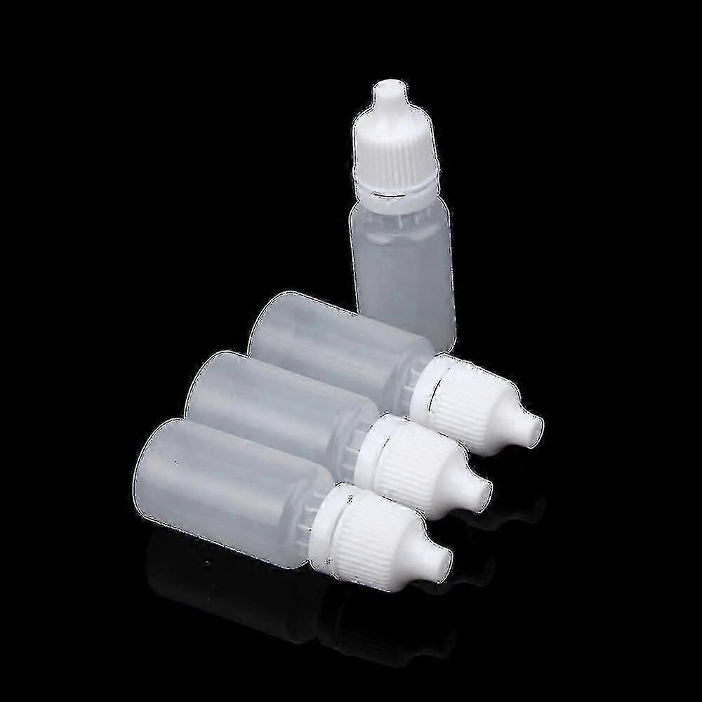 50pcs 10ml Empty Plastic Squeezable Dropper Bottles Eye Liquid Dropper