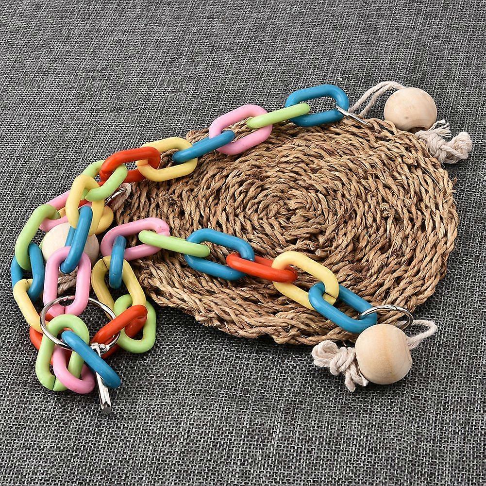 Hand Weave Hemp Rope Swing Bite Toy for Parrot, Bird and Hamster