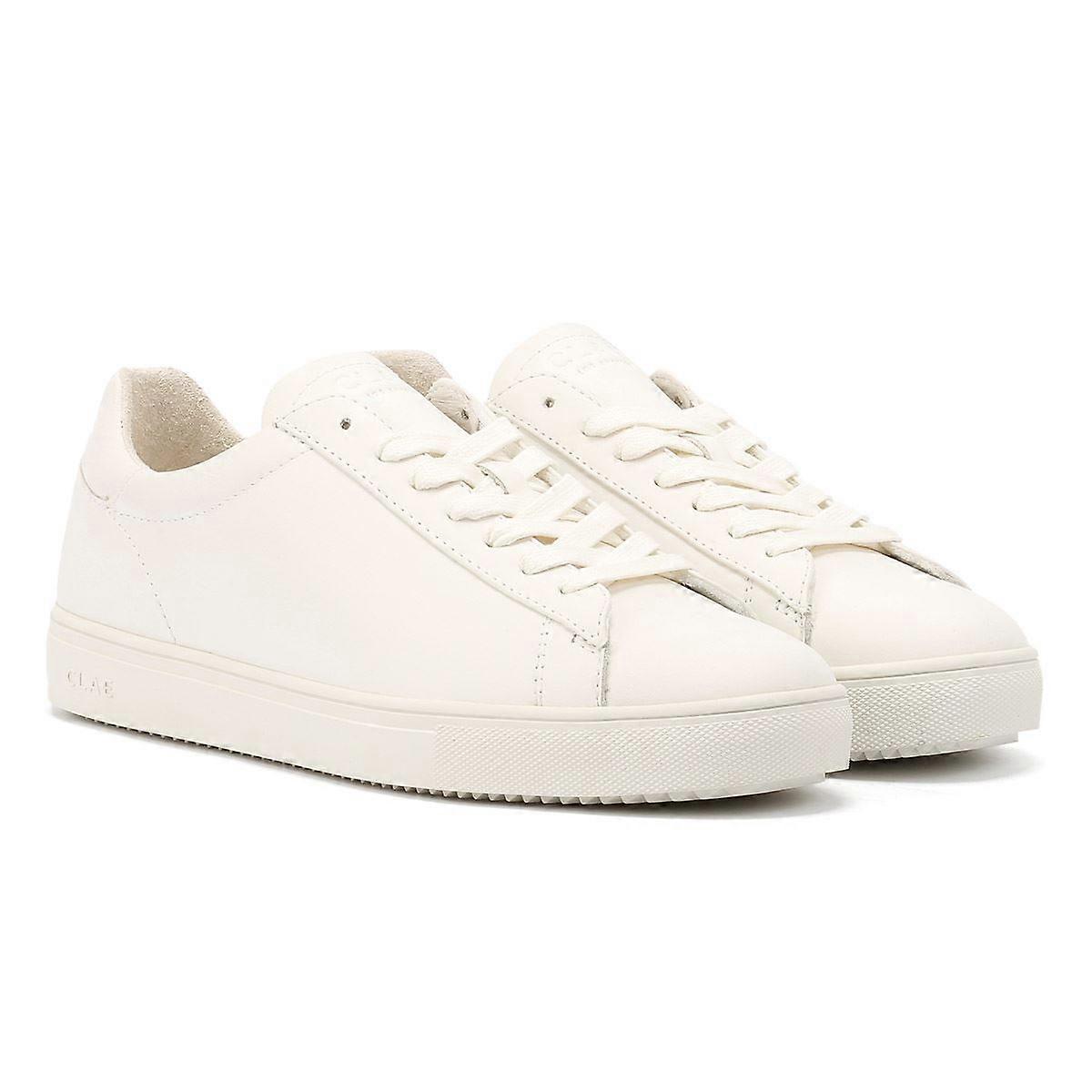 Clae Bradley Essentials Leather Men's Triple White Trainers