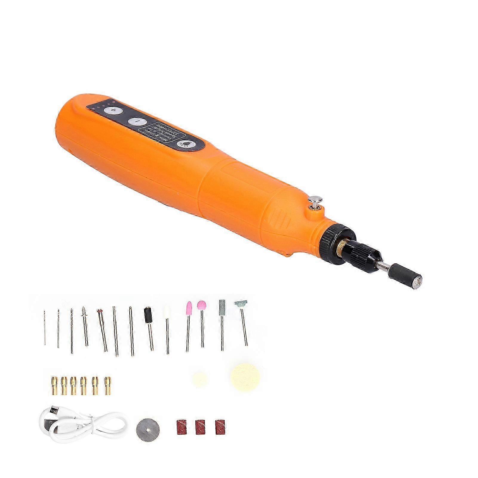 USB Cordless Drill Power Tools Electric Grinding Accessories Set Mini Engraving Pen DC3.7V