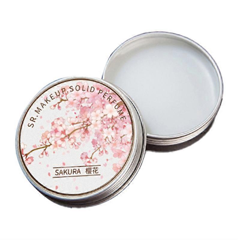 5 Pcs Women Solid Perfume Portable Solid Balm Long-Lasting Fragrances Elegant Female Solid Perfumes(Cherry Blossoms)
