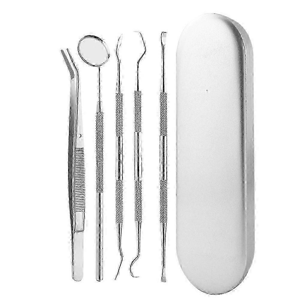 Dental scaler tool with probe tweezer and sickle designed for dentist use in tooth care procedures