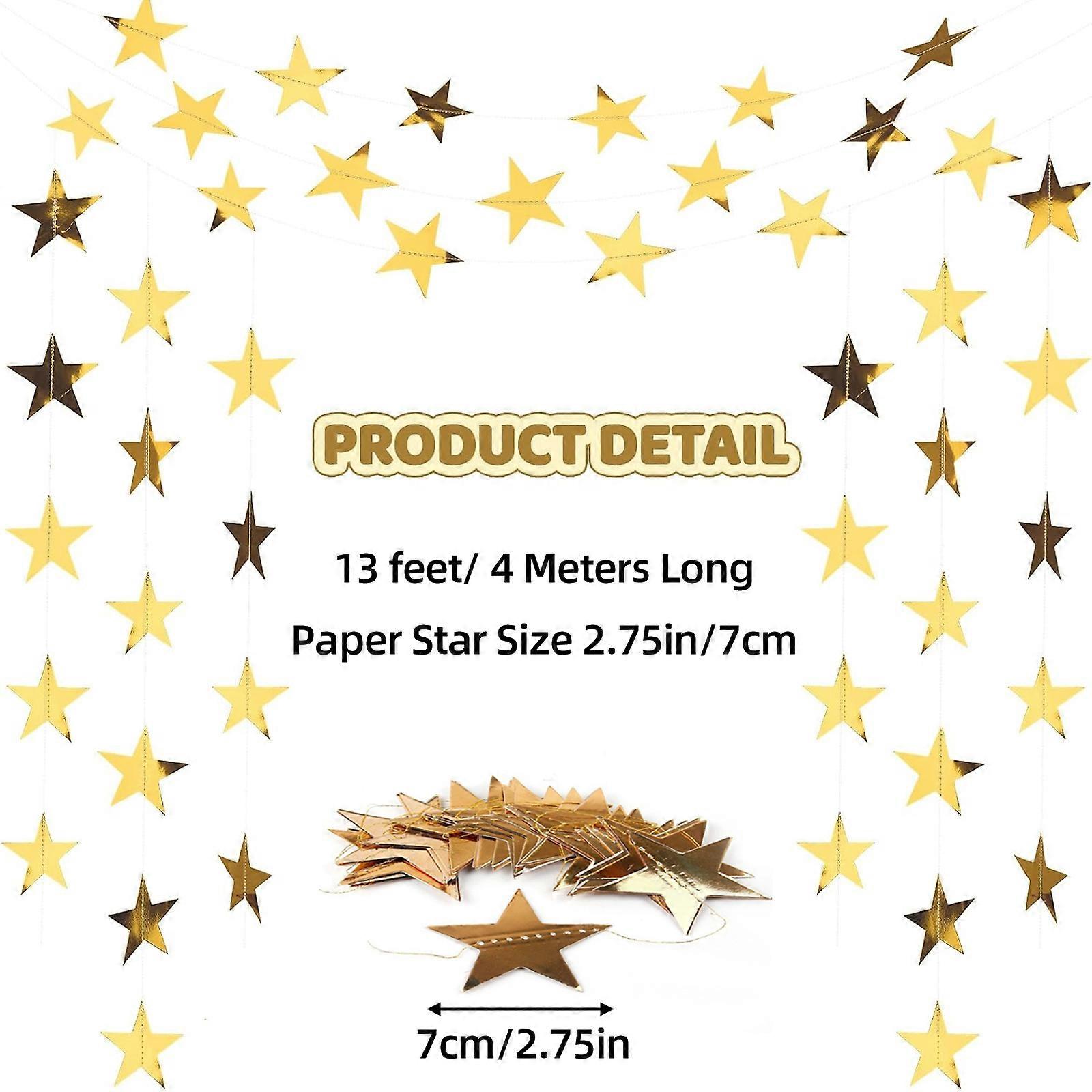 Glamorous Reflective Twinkle Star Garland