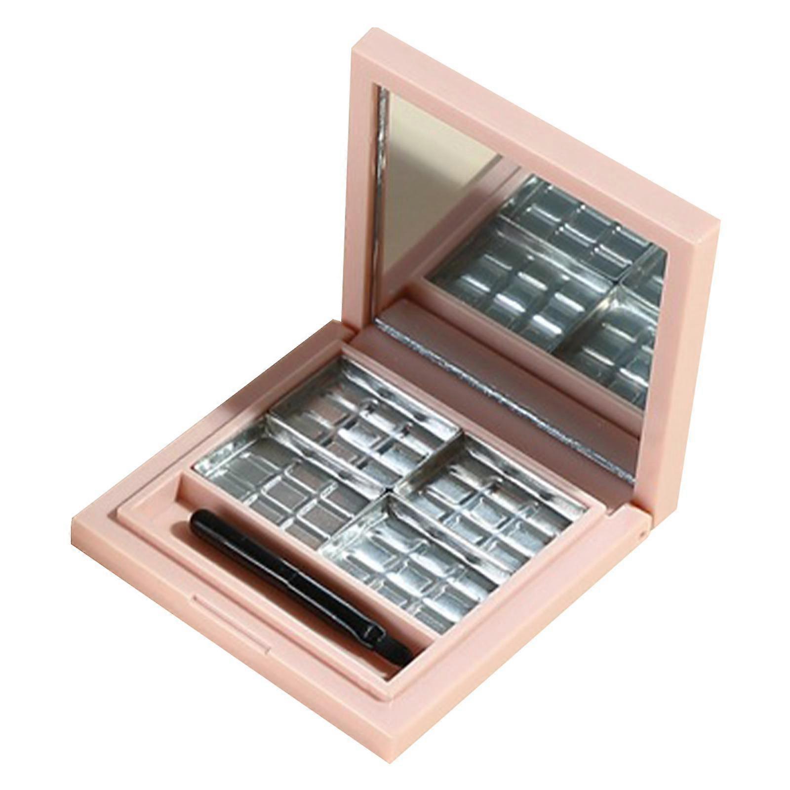 Leeg make-up oogschaduwpalet, reis draagbare lege oogschaduwdoos met spiegel