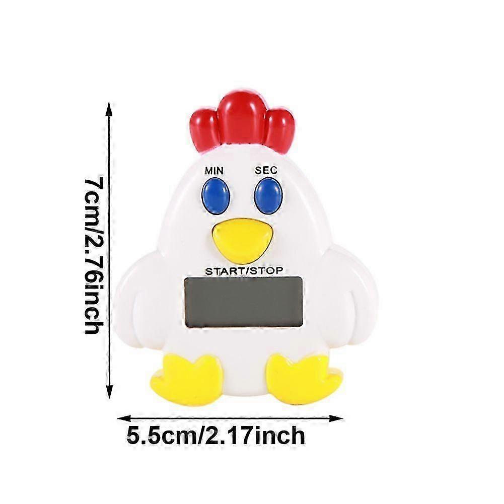 Cute Cartoon Electronic LCD Digital Countdown Kitchen Timer Cooking & Baking Helper #Chicken