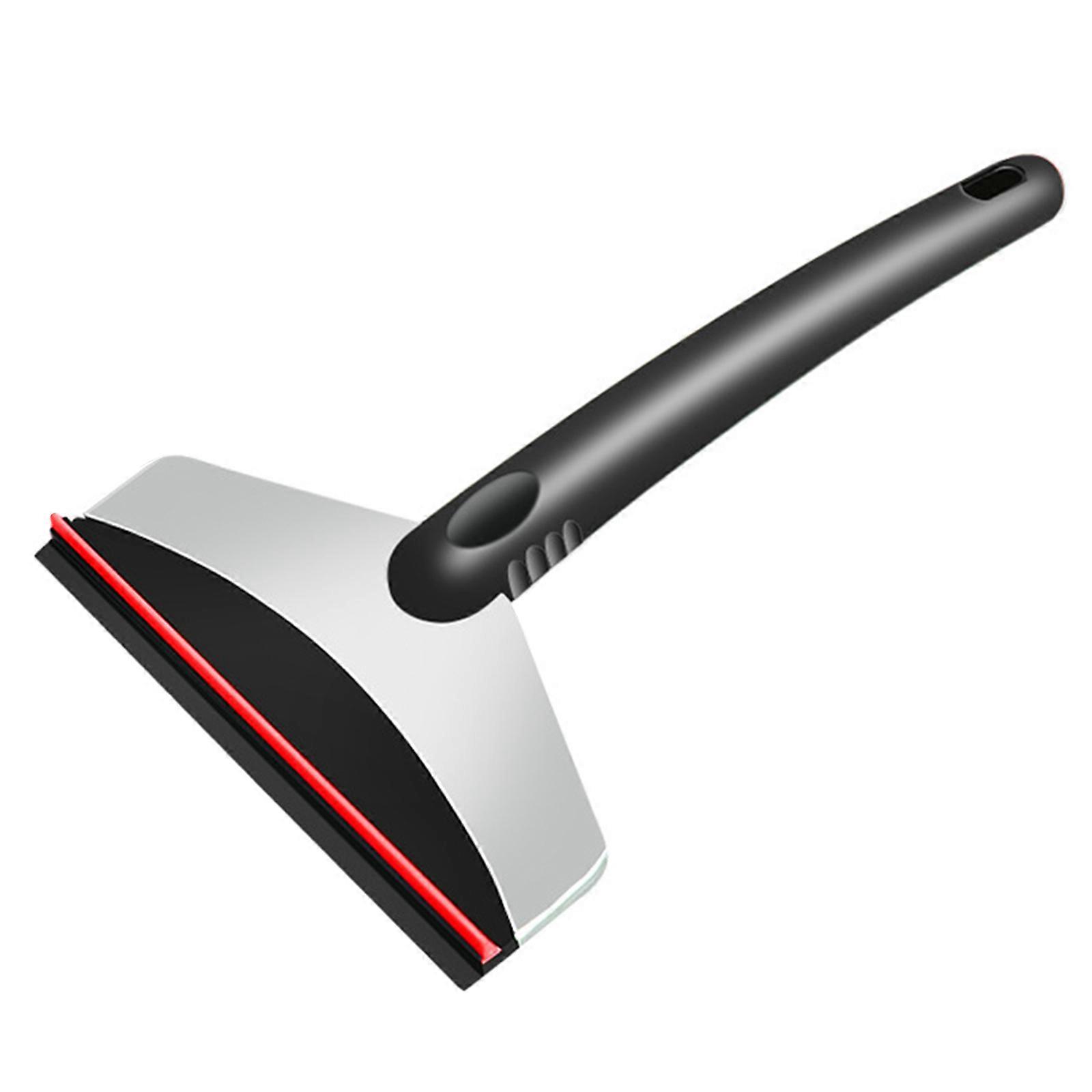 Portable Car Ice Scraper Snow Removal Windshield Window Frost Remover Cleaning Scraping Tool Stainless Steel Snow Shovel Auto Accessory  Red