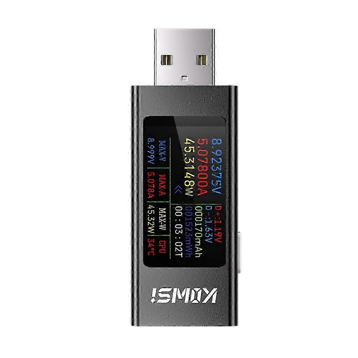 USB Ammeter Multi-Function Digital Display DC Voltage Ammeter Power Meter Cell Phone Charging Tester