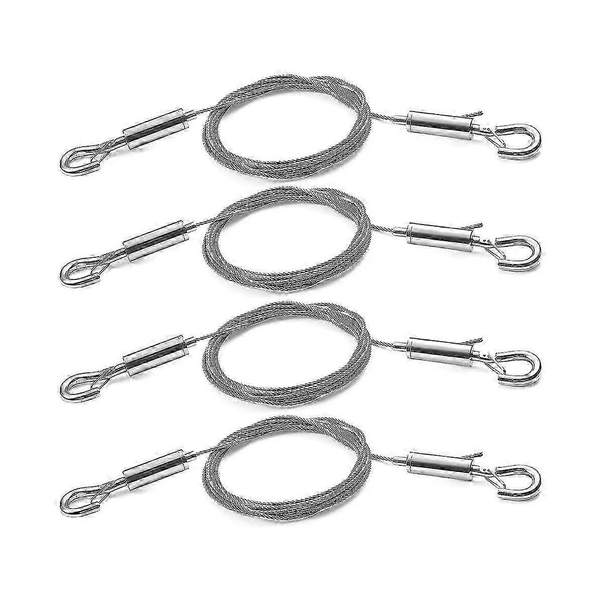 Kit di 4 cornici per specchi con filo regolabile per appendere quadri - Cavo in acciaio inossidabile resistente, 3 metri x 1,5 mm