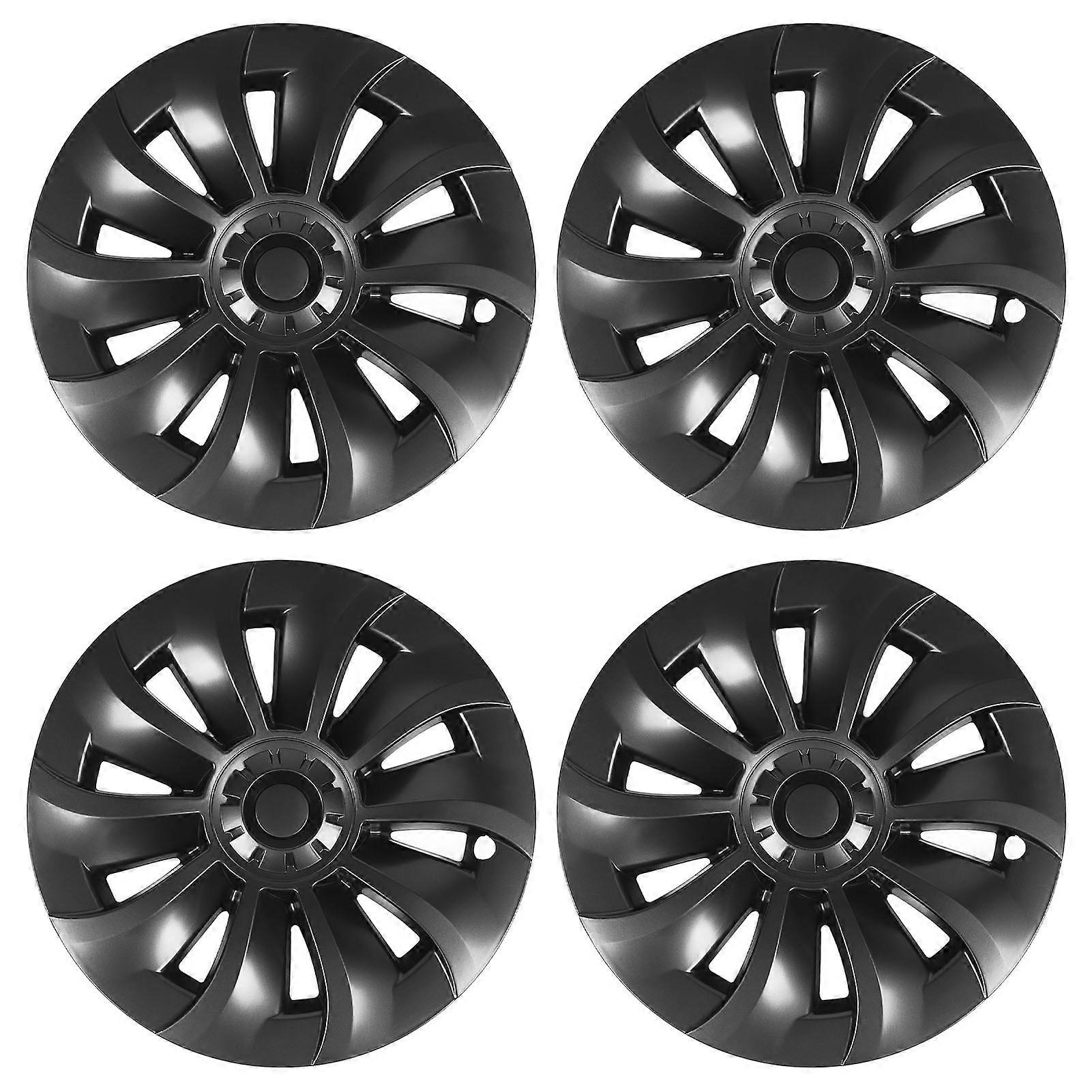 Wheel hub caps for Tesla Model 3 2020-2023, 19in dark grey set of 4
