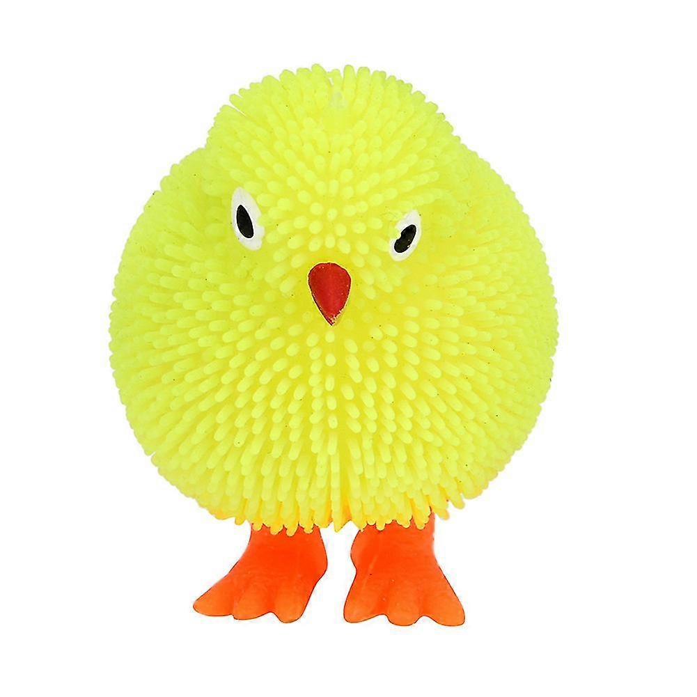LED-illuminated Puffer Ball Stress Relief Toy for Kids with Haloppe's Adorable Chickens and Squidgy Design