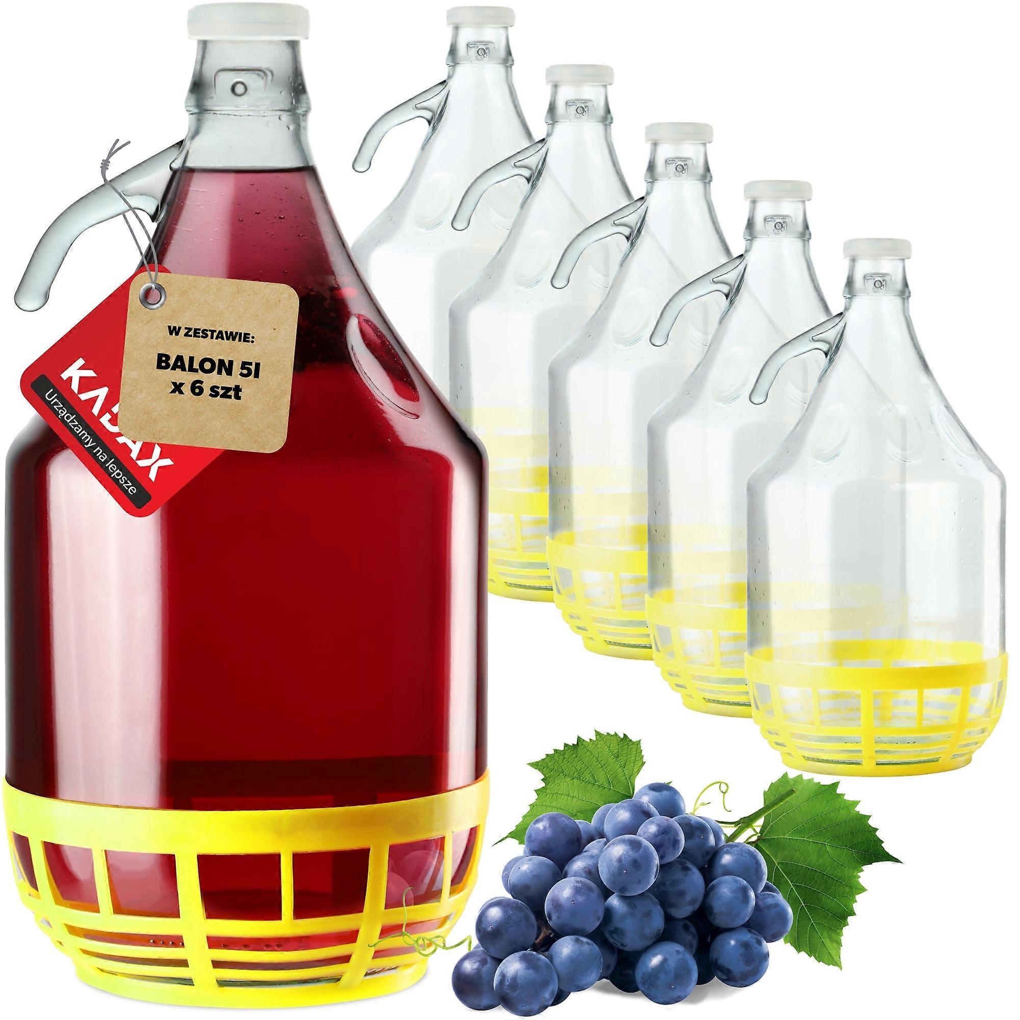 KADAX Μπαλόνι 5L σε καλάθι, βύσμα, 6 τεμάχια