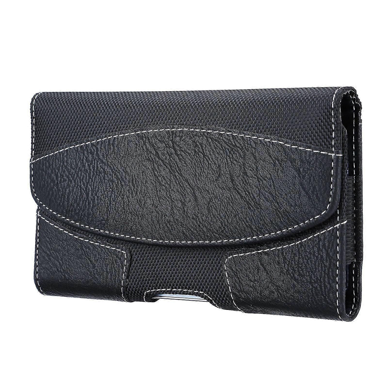 Herren PU Leder Universal Handytasche mit Gürtelclip Holster