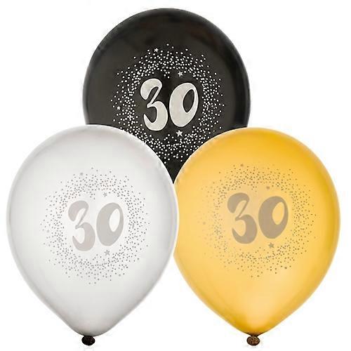 Ballong 30 år 6-pakning Latex
