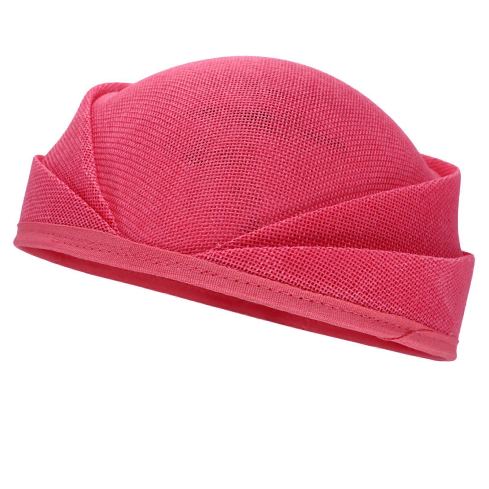 DIY Hat Base Sinamay Fascinators Hat Base for Hat Making Unique Teaparty Hat Base Cocktail Headpiece Round Base watermelon red