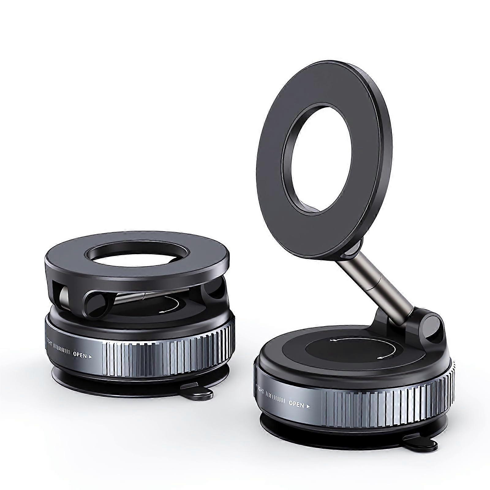 Vacuum Magnetic Phone Holder for Mag - Magnetic Car Mount,360 Phone Rotatable for iPhone 16/15 14 13 12