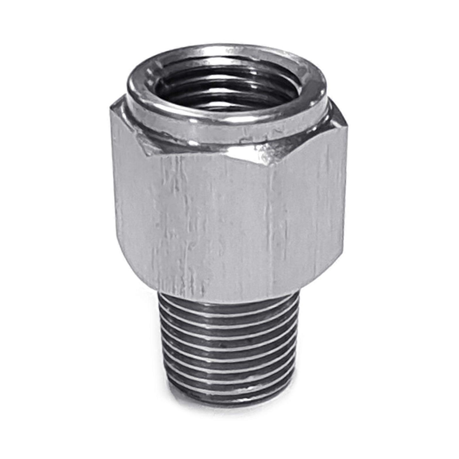 Car 1/8NPT External Thread To M10x1.0 Internal Thread Stainless Steel Oil Pressure Instrument Adapter Connector for Fuel