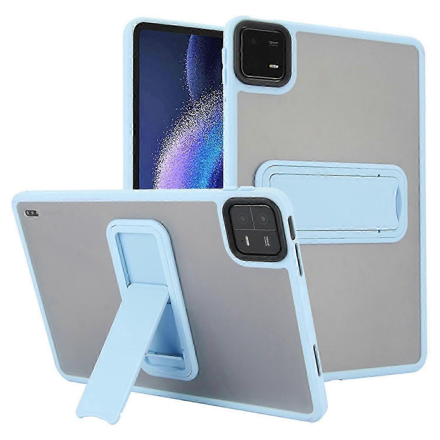 For Xiaomi Pad 6/Pad 6 Pro Case with Kickstand TPU+PC Skin-touch Tablet Cover-Pink