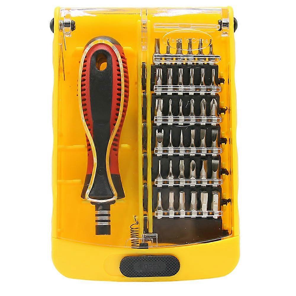 37 in 1 Screwdriver Set with 36 Precision Bits for Household and Outdoor Repairs, Phillips Slotted Torx Hexagon Tools