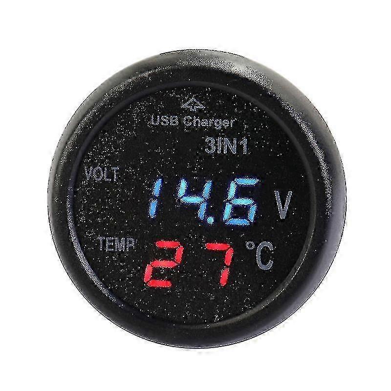 Wielofunkcyjny woltomierz i tester temperatury do akumulatorów samochodowych