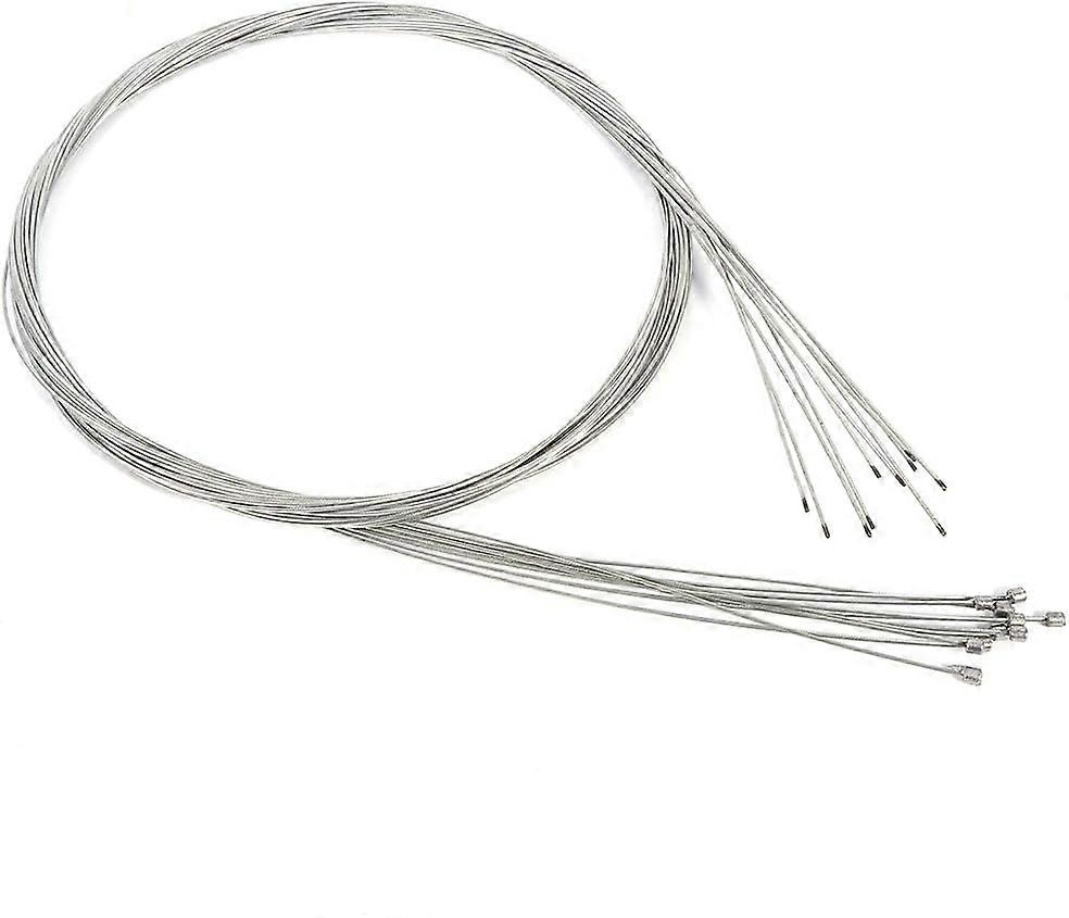 10 Pack Steel Derailleur Cables for Mountain Bikes, Durable Gear Shift Cables