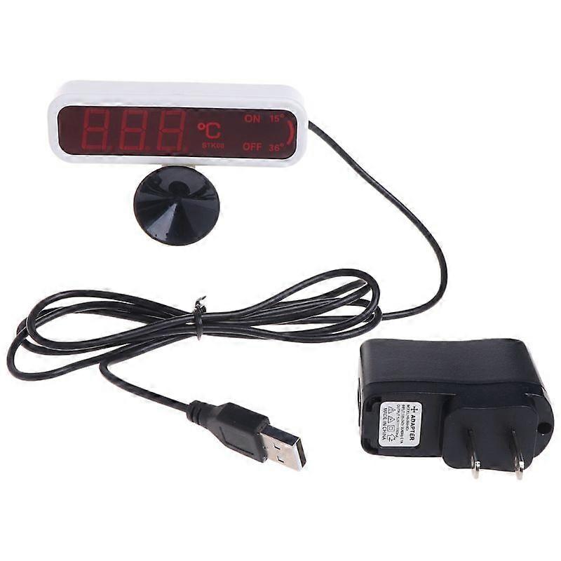 Digital Aquarium Thermometer Fish for Tank Thermometer Large LCD Display Thermom