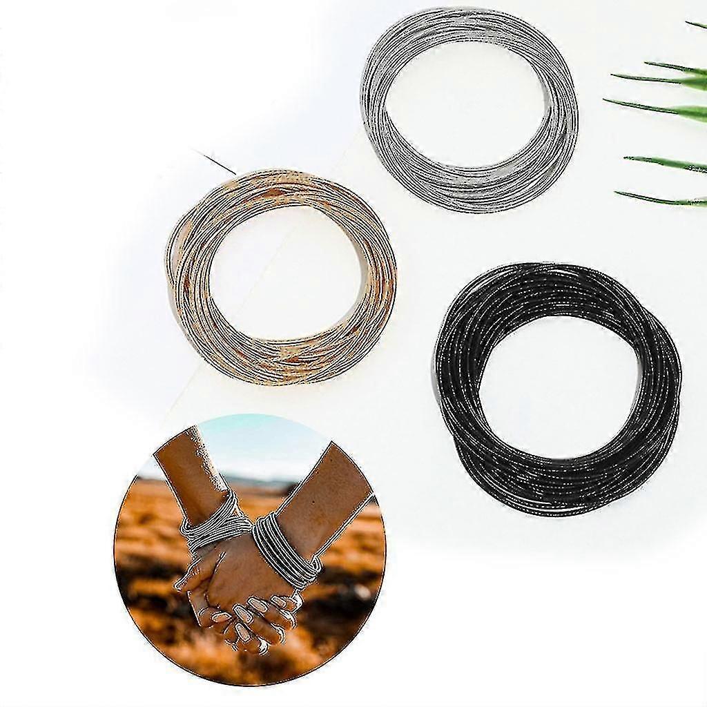 スクリューヘッド付き炭素鋼線ブレスレットは、装飾のために締め付けたり開いたりすることができます