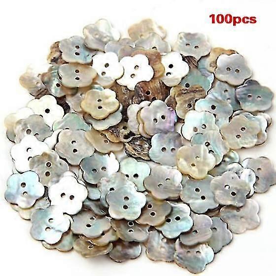 100x15mm Perlenknöpfe Perlmutt-Blumenknopf