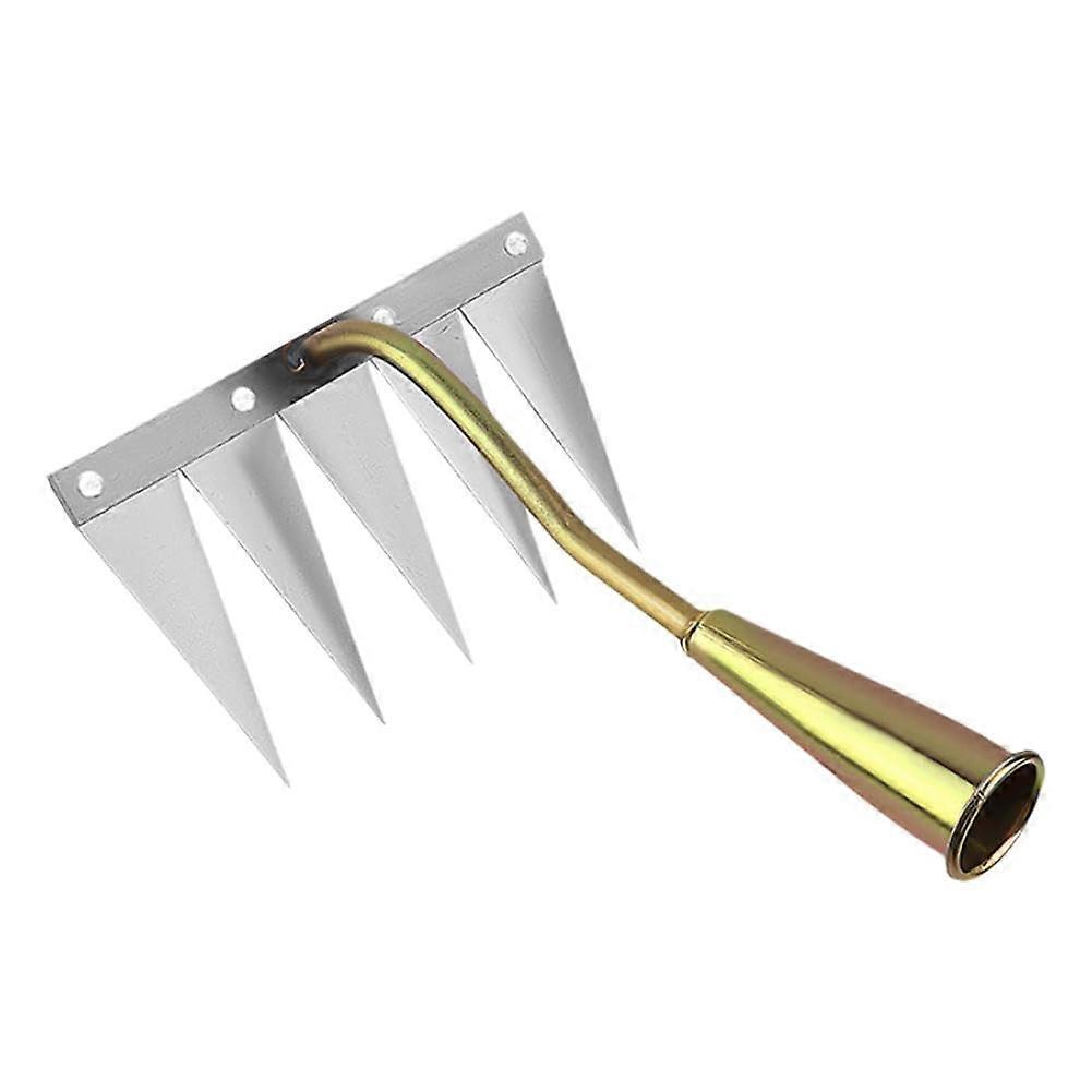 Manganese Steel Weed Pulling Tool Removable Fork Handle Ergonomic Hand Weeder 5 Tooth Ref: 8294