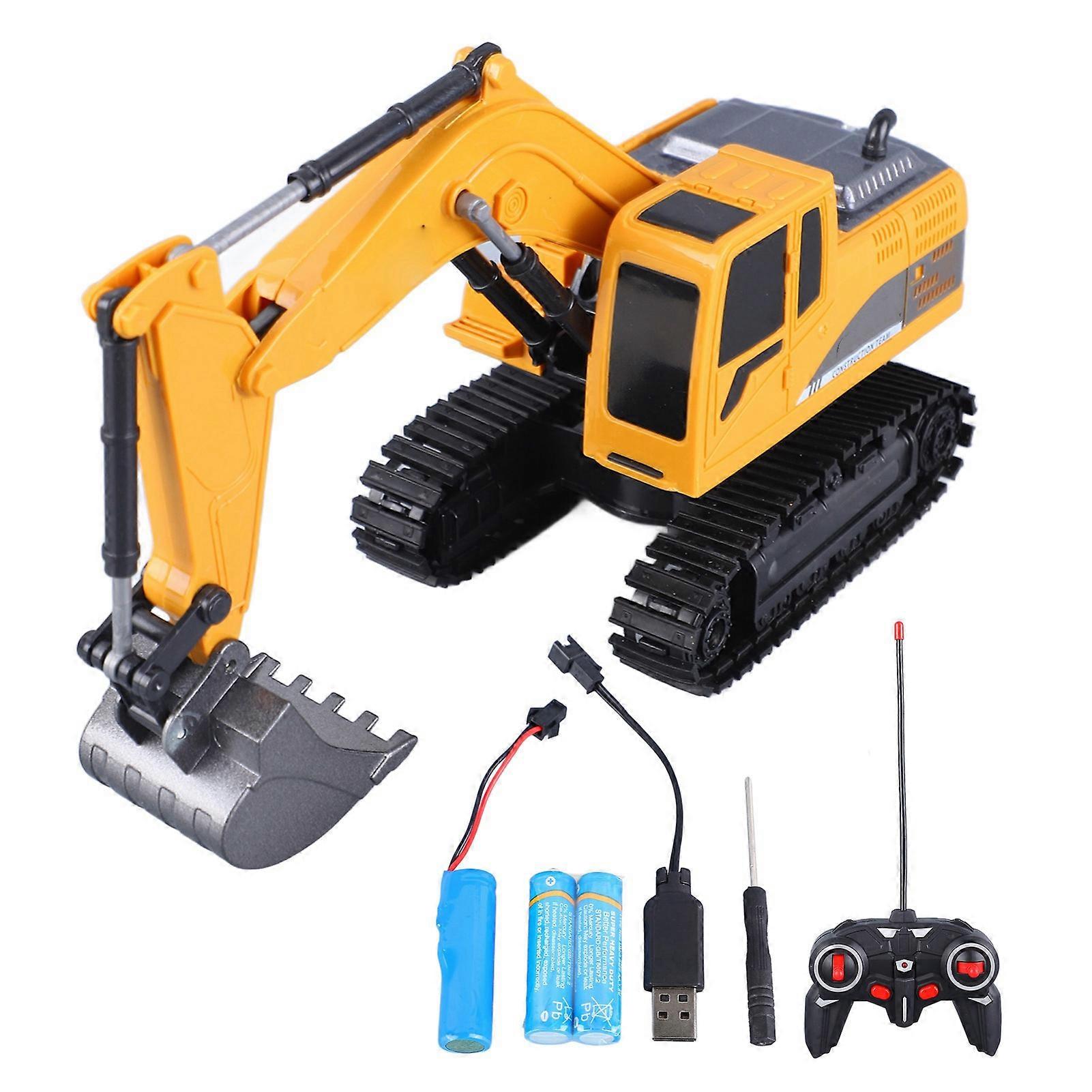 Excavator Toy RC Remote Control Metal Alloy Electronic Multi Function Crane Engineering Dump Truck