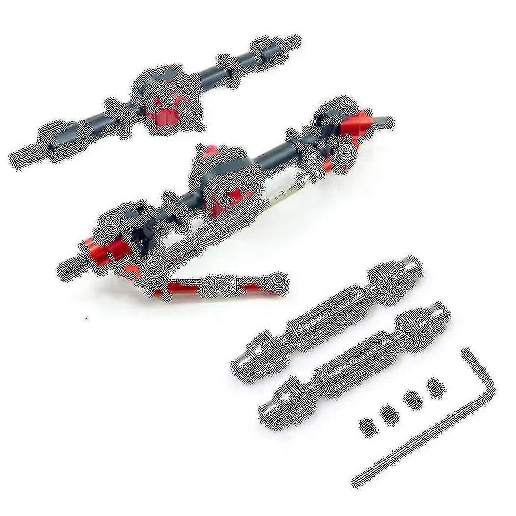 Metal Front & Rear Bridge Axle With Drive Shaft For Mn D90 D91 D96 D99s Mn-90 Mn99s 1/12 Rc Car Upg