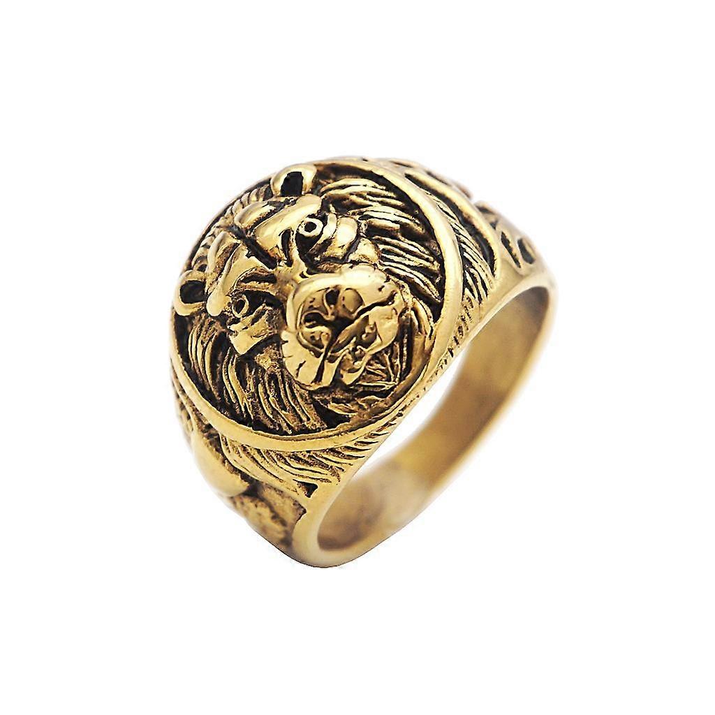 Bague Vintage Anneaux de tête en acier inoxydable US 8 9 12 13