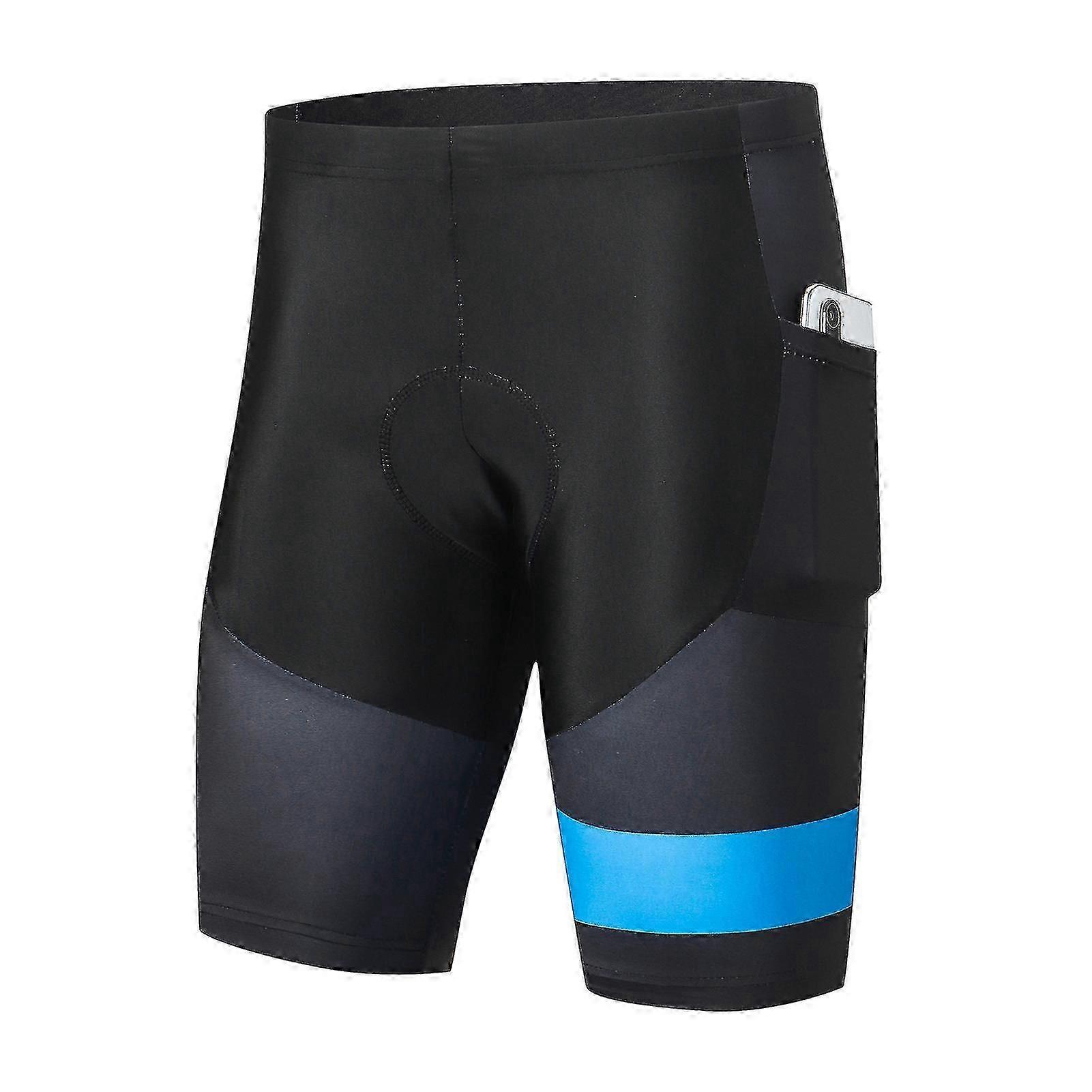 Cykelshorts til mænd med sædepolstring Åndbare hurtigtørrende stødsikre shorts