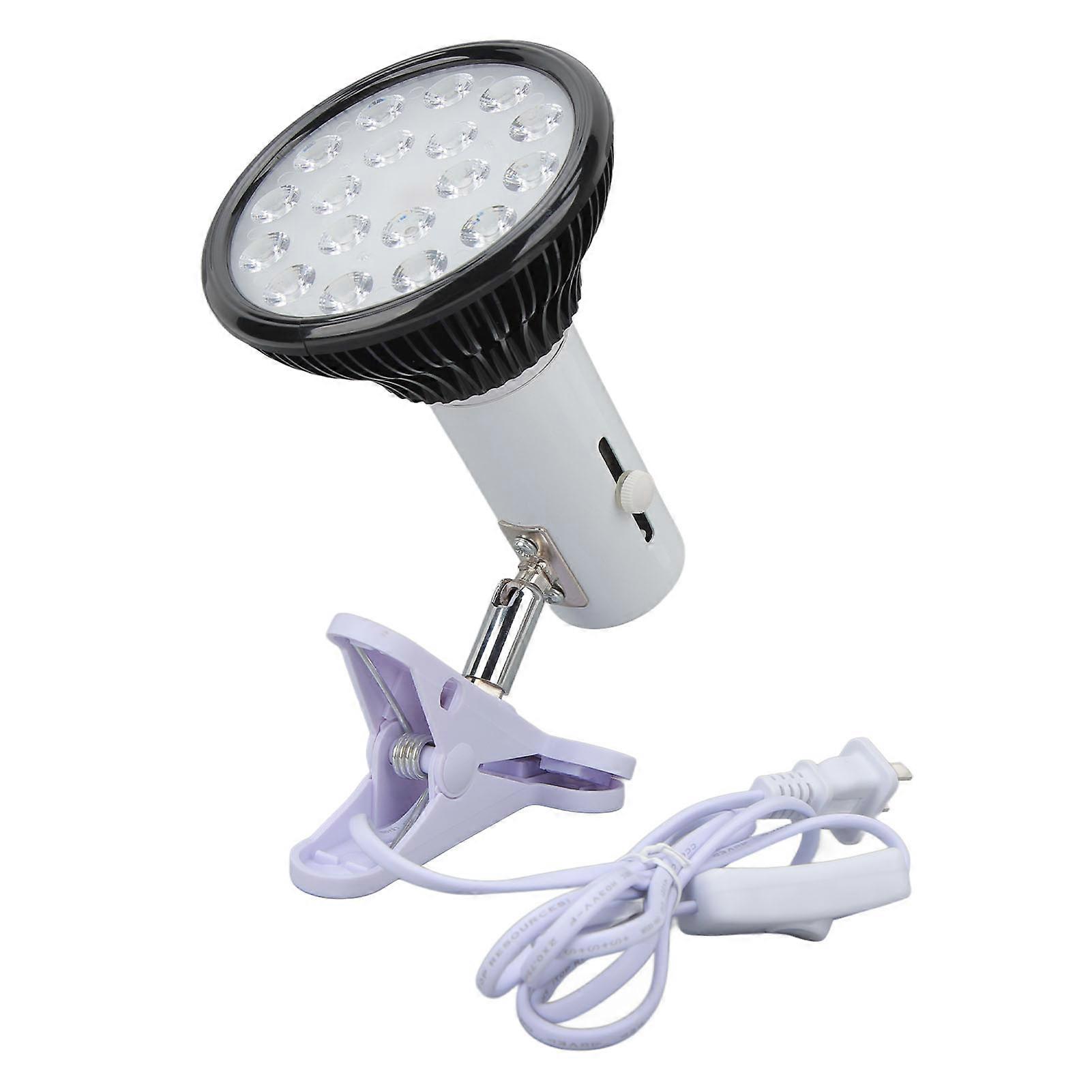 Ultraviolet Black Light 18pcs Light Chips Round Shape Skin Tanning UV Lamp with Bracket
